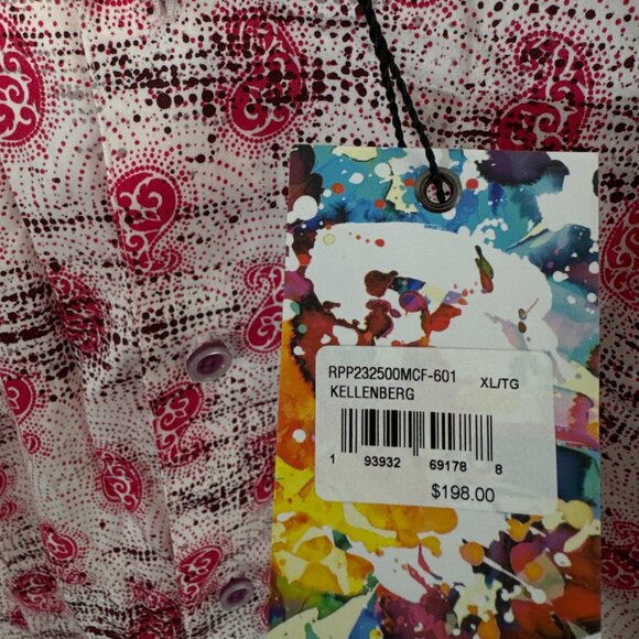 NWT ROBERT GRAHAM Kellenberg Men's Paisley Short Sleeve Shirt XL MSRP $198 US - Picture 5 of 5